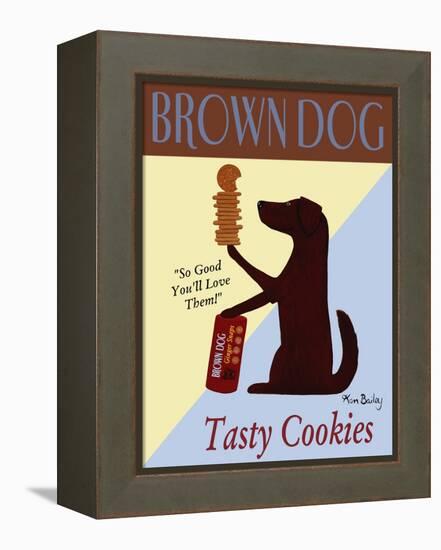 Brown Dog Tasty Cookies-Ken Bailey-Framed Premier Image Canvas