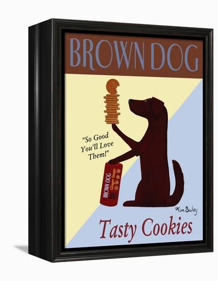 Brown Dog Tasty Cookies-Ken Bailey-Framed Premier Image Canvas