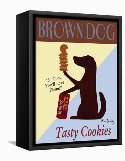 Brown Dog Tasty Cookies-Ken Bailey-Framed Premier Image Canvas