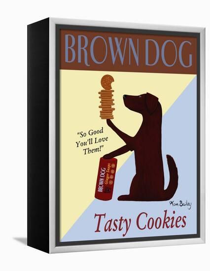 Brown Dog Tasty Cookies-Ken Bailey-Framed Premier Image Canvas