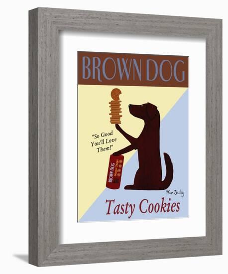 Brown Dog Tasty Cookies-Ken Bailey-Framed Giclee Print