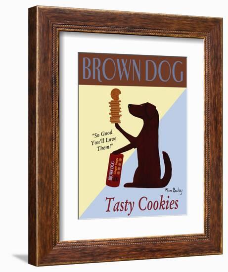 Brown Dog Tasty Cookies-Ken Bailey-Framed Giclee Print