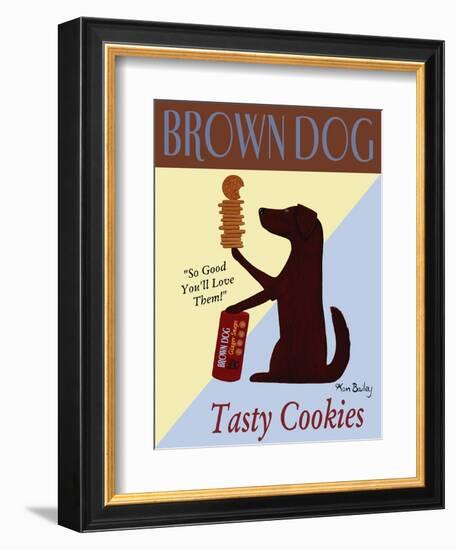 Brown Dog Tasty Cookies-Ken Bailey-Framed Giclee Print