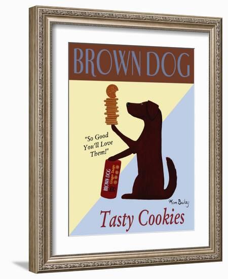 Brown Dog Tasty Cookies-Ken Bailey-Framed Giclee Print