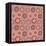 Brown Doodle Seamless Flower Pattern-nad_o-Framed Stretched Canvas