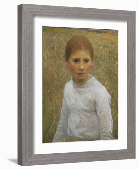 Brown Eyes-Sir George Clausen-Framed Giclee Print