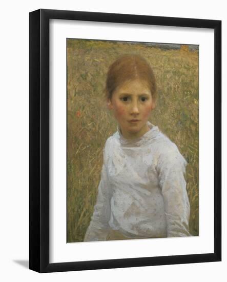 Brown Eyes-Sir George Clausen-Framed Giclee Print