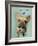 Brown French Bulldog and Butterflies-Fab Funky-Framed Art Print