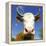 Brown Holstein Cow In The Field Looking At You-Volokhatiuk-Framed Premier Image Canvas