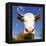 Brown Holstein Cow In The Field Looking At You-Volokhatiuk-Framed Premier Image Canvas