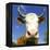 Brown Holstein Cow In The Field Looking At You-Volokhatiuk-Framed Premier Image Canvas