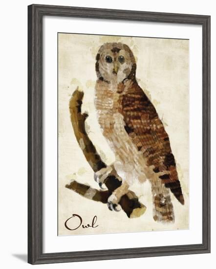 Brown Owl-Mindy Sommers-Framed Giclee Print