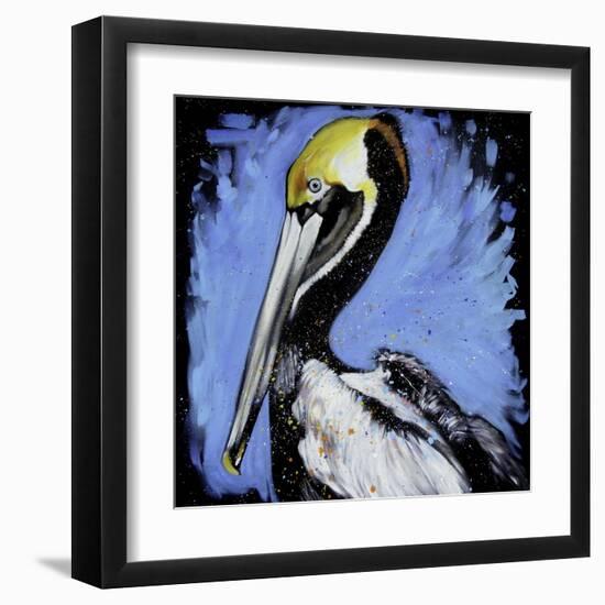 Brown Pelican-null-Framed Art Print