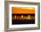 Brown Pelicans gliding over bridge at San Luis Pass, Galveston Island.-Larry Ditto-Framed Photographic Print