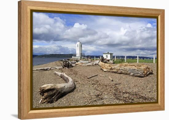 Brown's Point Lighthouse, Tacoma, Washington State, United States of America, North America-Richard Cummins-Framed Premier Image Canvas