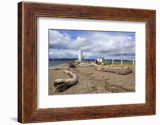 Brown's Point Lighthouse, Tacoma, Washington State, United States of America, North America-Richard Cummins-Framed Photographic Print