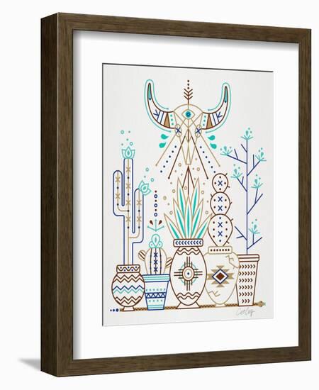 Brown Santa Fe Garden-Cat Coquillette-Framed Premium Giclee Print