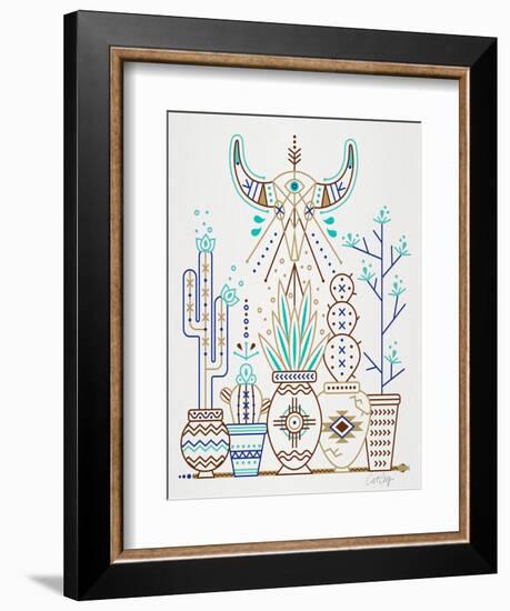 Brown Santa Fe Garden-Cat Coquillette-Framed Premium Giclee Print