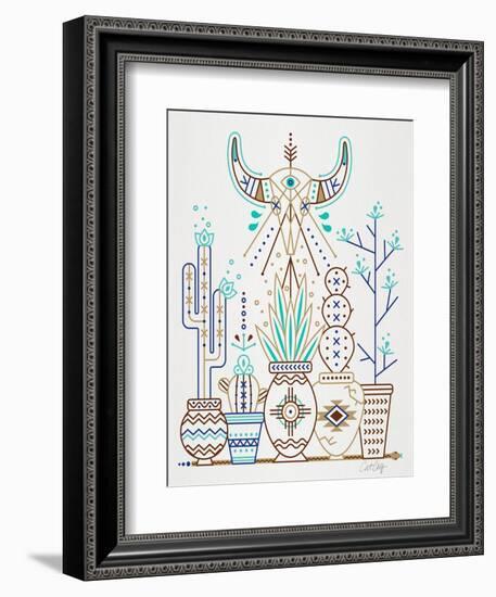 Brown Santa Fe Garden-Cat Coquillette-Framed Premium Giclee Print