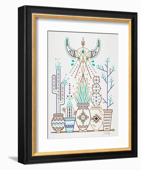 Brown Santa Fe Garden-Cat Coquillette-Framed Premium Giclee Print