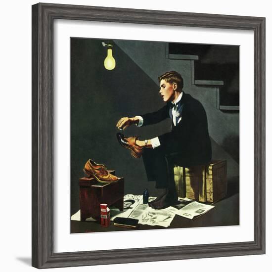 "Brown Shoes to Black", November 4, 1950-George Hughes-Framed Giclee Print