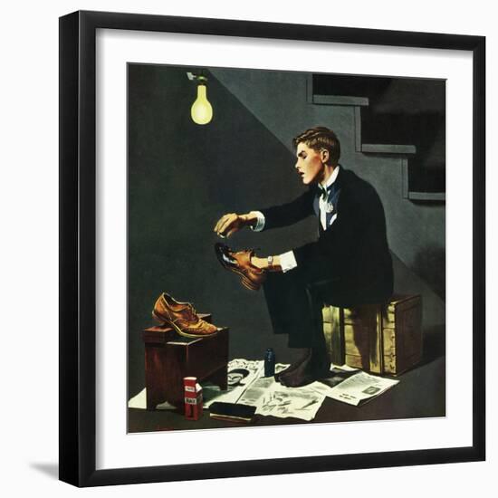 "Brown Shoes to Black", November 4, 1950-George Hughes-Framed Giclee Print