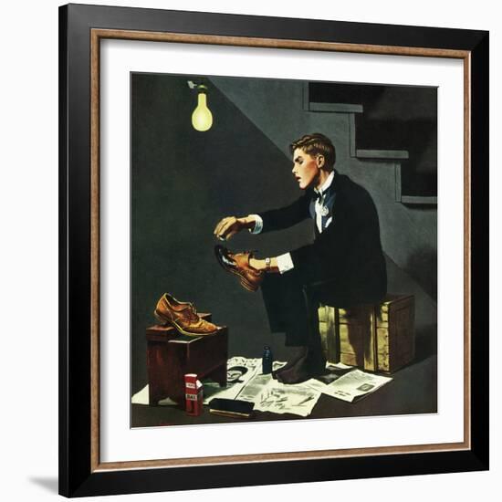 "Brown Shoes to Black", November 4, 1950-George Hughes-Framed Giclee Print