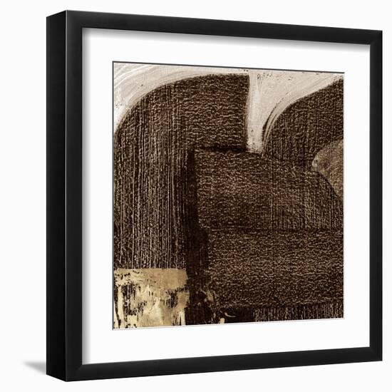 Brown to Gold I-null-Framed Art Print