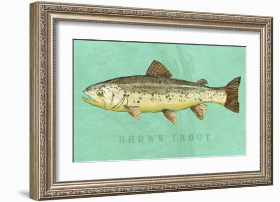 Brown Trout-John Golden-Framed Art Print