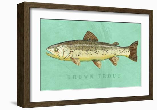 Brown Trout-John Golden-Framed Art Print