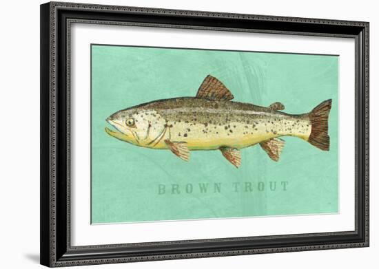 Brown Trout-John W^ Golden-Framed Art Print