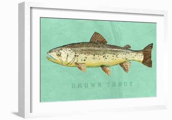 Brown Trout-John W^ Golden-Framed Art Print