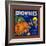 Brownies Brand Citrus Crate Label - Lemon Cove, CA-Lantern Press-Framed Art Print