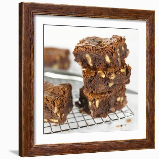 Brownies on Cake Rack-Dave King-Framed Photographic Print