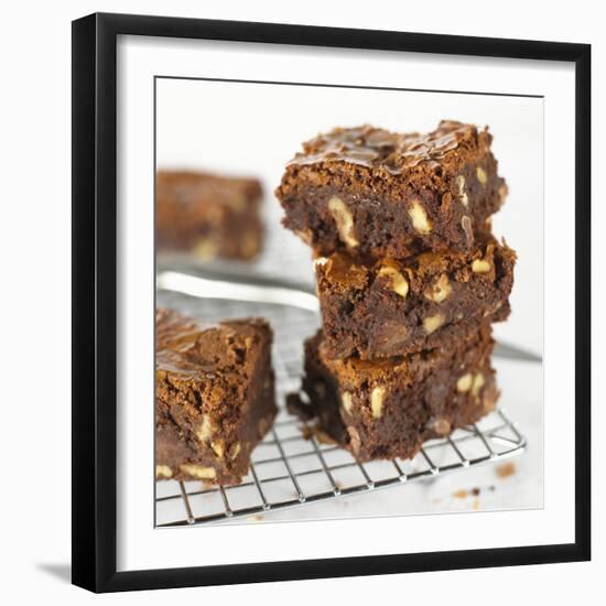 Brownies on Cake Rack-Dave King-Framed Photographic Print