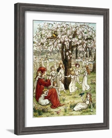 Browning: Pied Piper-Kate Greenaway-Framed Giclee Print