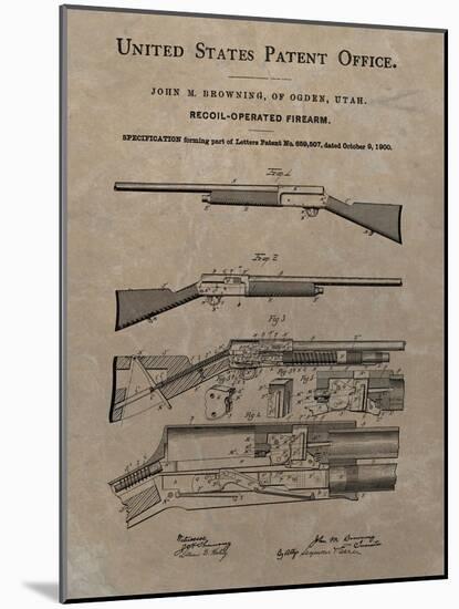 Browning Recoil Firearm, 1900--Dan Sproul-Mounted Art Print