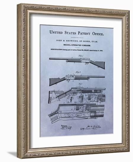 Browning Recoil Firearm, 1900-Dan Sproul-Framed Art Print