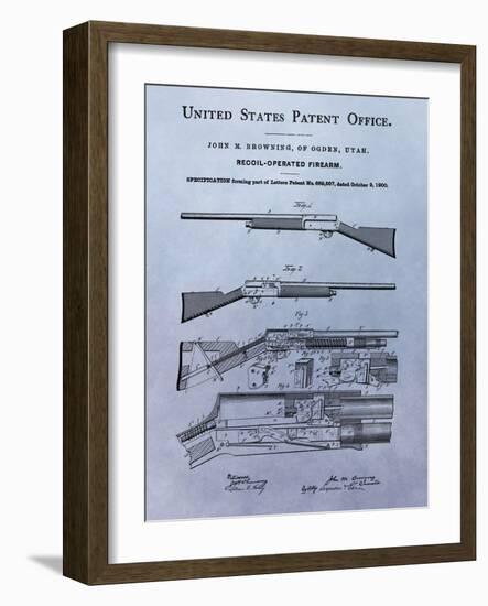 Browning Recoil Firearm, 1900-Dan Sproul-Framed Art Print