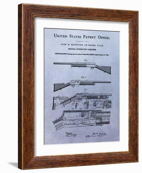 Browning Recoil Firearm, 1900-Dan Sproul-Framed Art Print