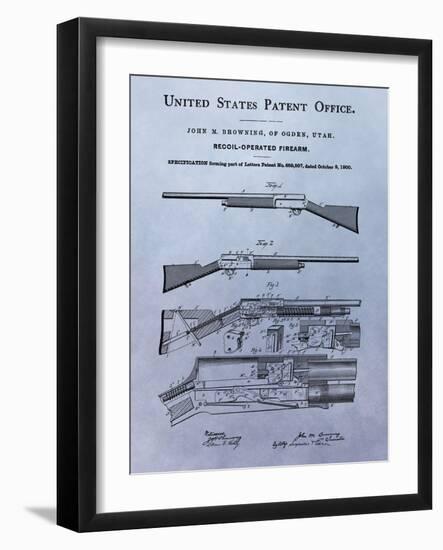 Browning Recoil Firearm, 1900-Dan Sproul-Framed Art Print