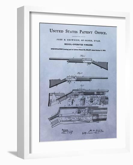 Browning Recoil Firearm, 1900-Dan Sproul-Framed Art Print