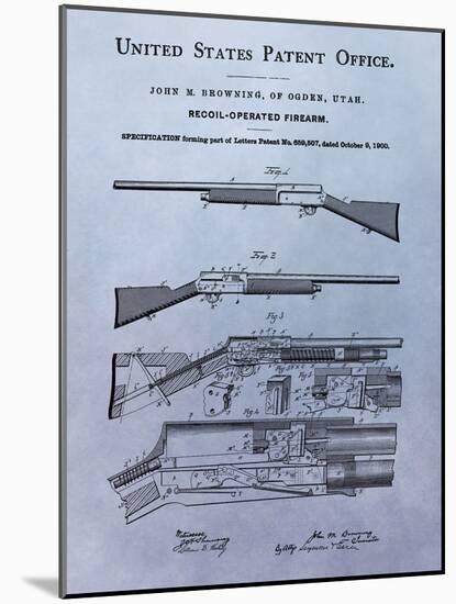 Browning Recoil Firearm, 1900-Dan Sproul-Mounted Art Print