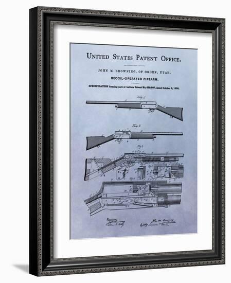 Browning Recoil Firearm, 1900-Dan Sproul-Framed Art Print