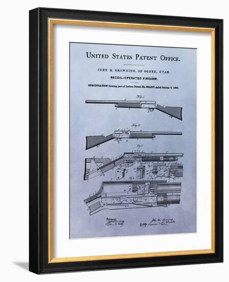 Browning Recoil Firearm, 1900-Dan Sproul-Framed Art Print