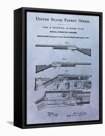 Browning Recoil Firearm, 1900-Dan Sproul-Framed Stretched Canvas