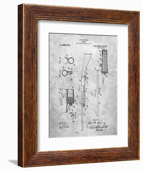 Browning Shotgun Patent-Cole Borders-Framed Art Print