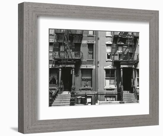 Brownstones, New York, 1943-Brett Weston-Framed Photographic Print