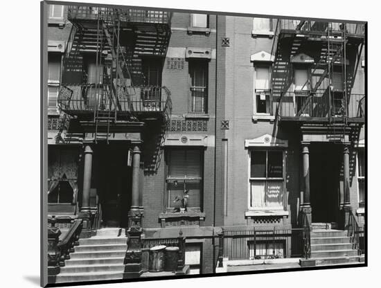 Brownstones, New York, 1943-Brett Weston-Mounted Photographic Print
