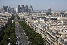 Ave de la Grande Armee with the view of La Grande Arche, Paris. France-Bruce Bi-Framed Photographic Print